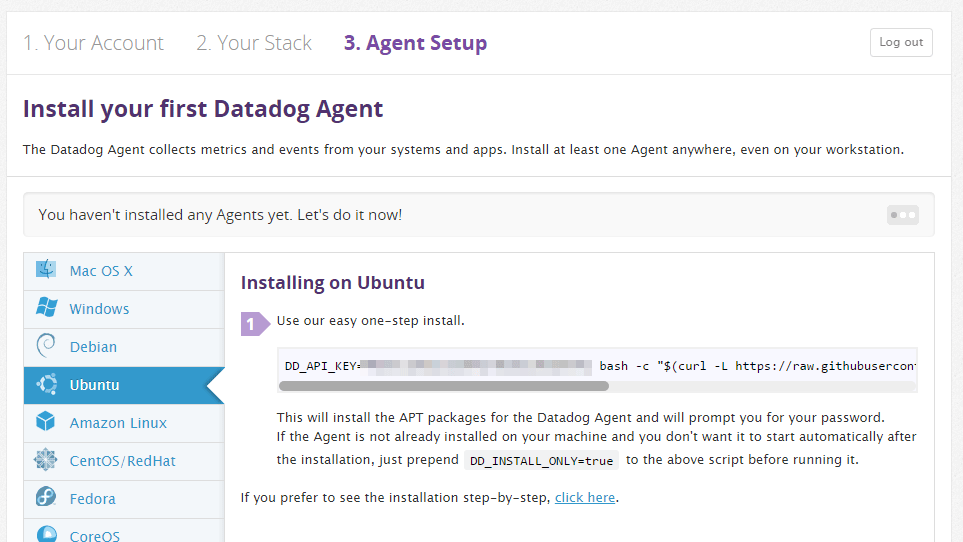 Install the Dadatog Agent